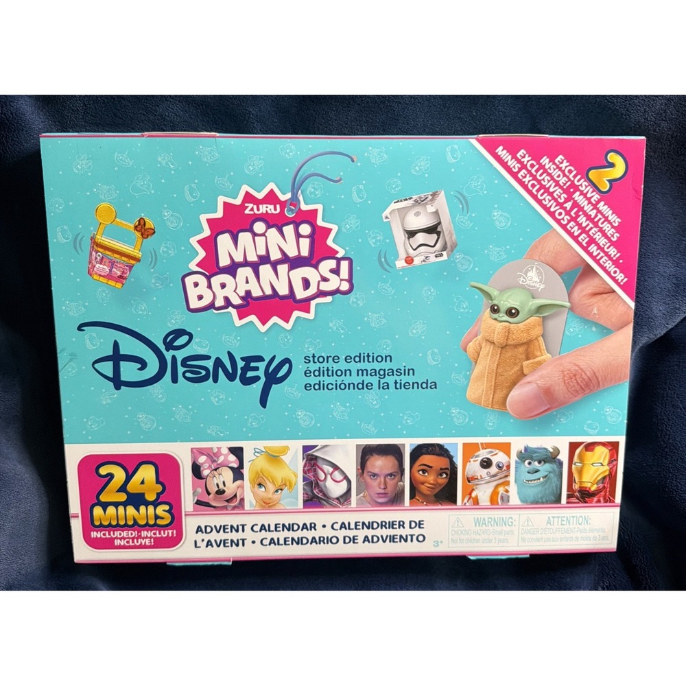 Zuru Mini Brands Disney Store Edition Christmas Advent Calendar 24 Pieces NIB